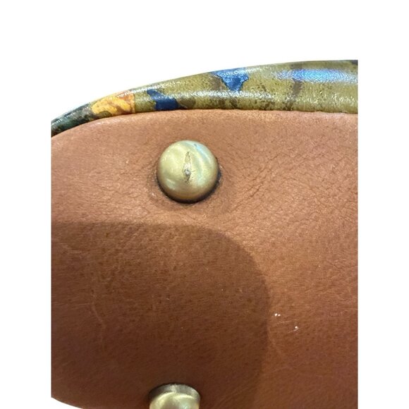 Patricia Nash Laureana Frame Satchel Womens Leather Handbag Wildflower P572365 - Picture 4 of 7